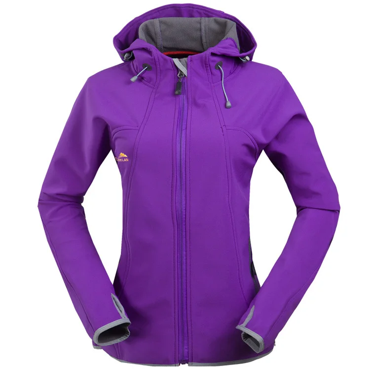 2017 New Outdoors Fleece Lining soft shell jacket women warm fashion