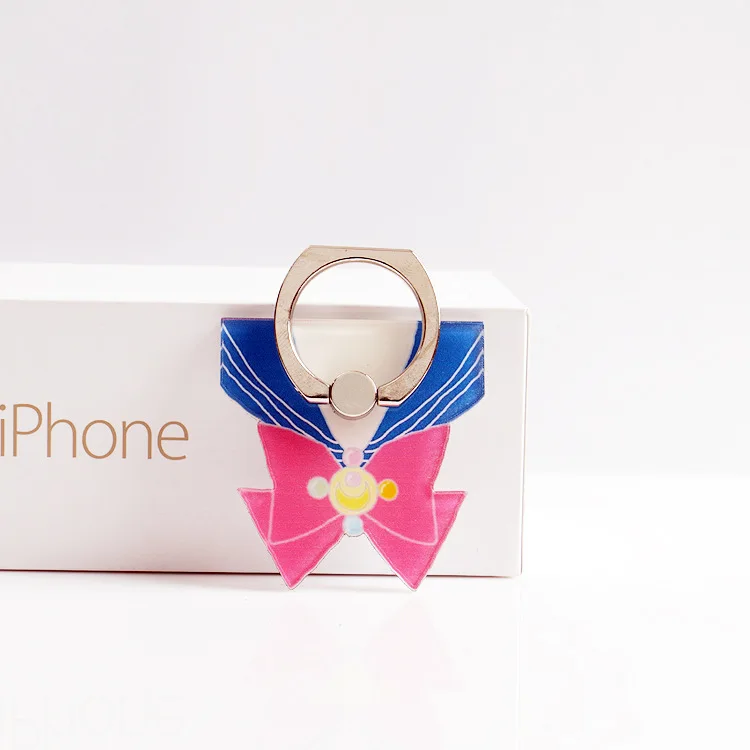 Soldier Sailor Moon Cosplay Badge Mobile Phone Support Ring Fastener 360 Christmas Gift for IPhone Samsung Phone Stand Holder Soldier Sailor Moon Cosplay Badge Mobile Phone Support Ring Fastener 360 Christmas Gift for IPhone Samsung Phone Stand Holder