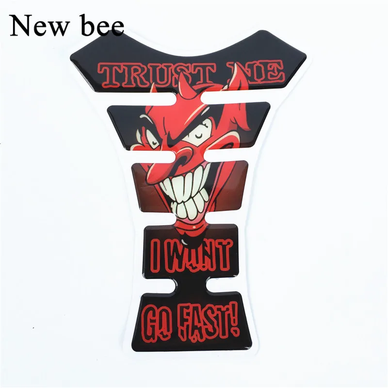 

Newbee 3D Motorcycle Decal Gas Oil Fuel Tank Pad Protector Skull Racing Car Sticker For Yamaha For Honda Suzuki For Kawasaki