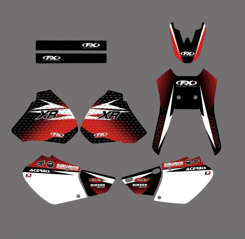 

GRAPHICS & BACKGROUNDS DECALS STICKERS Kit for Honda XR250 XR400 1996 1997 1998 1999 2000 2001 2002 2003 2004 XR 250 400
