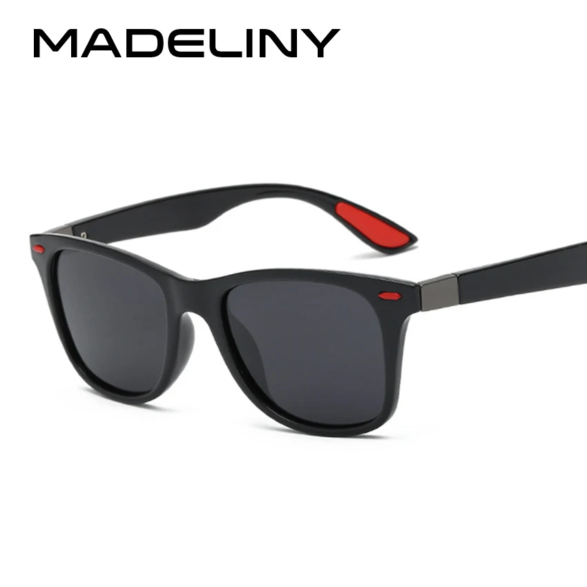 

MADELINY Classics Brand Designer Polarized Sunglasses Men Women Retro Rivet Driving Square Sun Glasses Polarized Glasses MA183