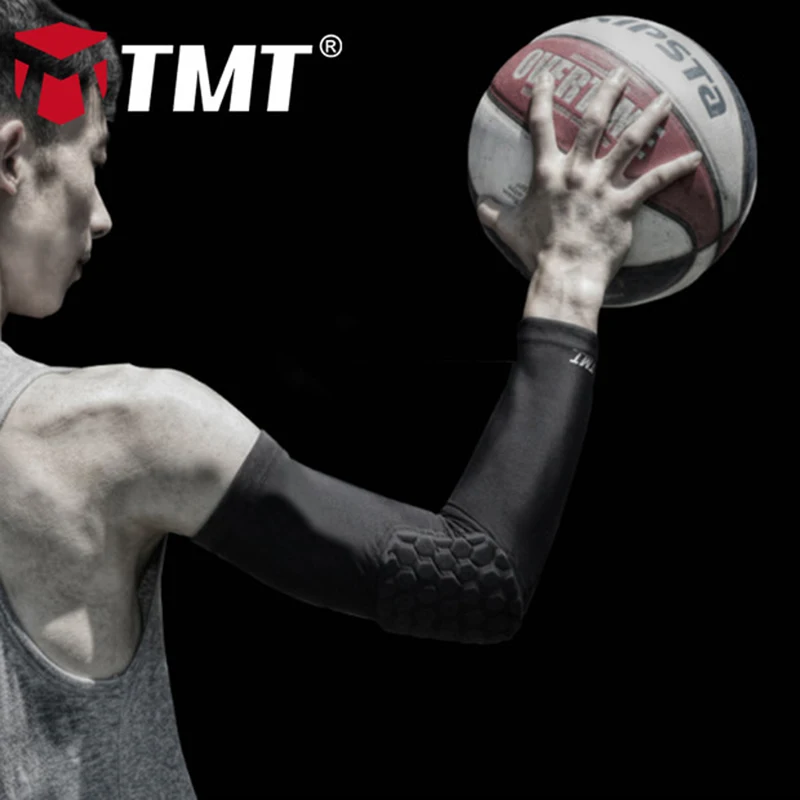

TMT Crashworthy honeycombed Gasket Lycra Cloth Running Cycling Arm Sleeves Guard Sports Safety Protection Elbow Pads Arm Warmers