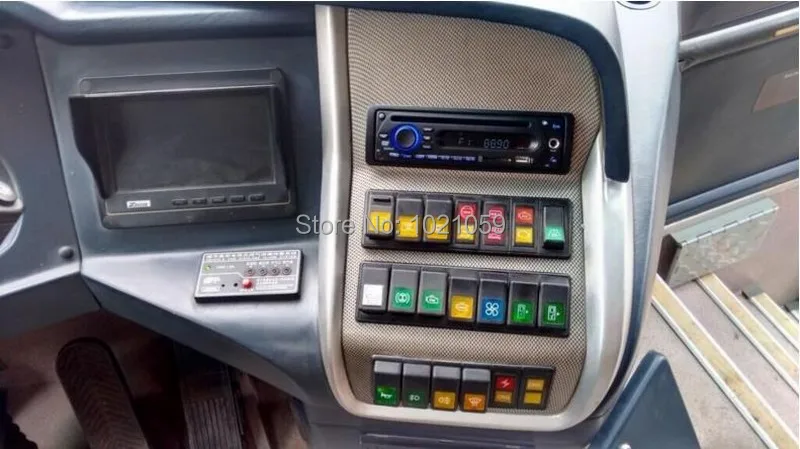 Cheap Free shipping 24V one din car dvd player with USB SD hard disck and microphone function 0