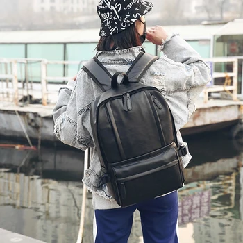 

Men's backpack, shoulders, foreskin, fashion trend, pup, student bag, leisure travel bag, Korean version, tide bag SS-030