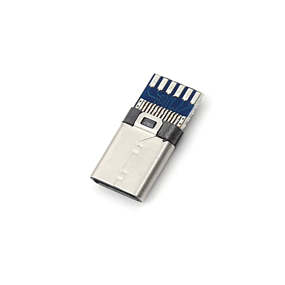 2 шт. USB 3 1 Тип C Male Вилки DIY припоя кабель розетка придает печатной платы SMT оптовая