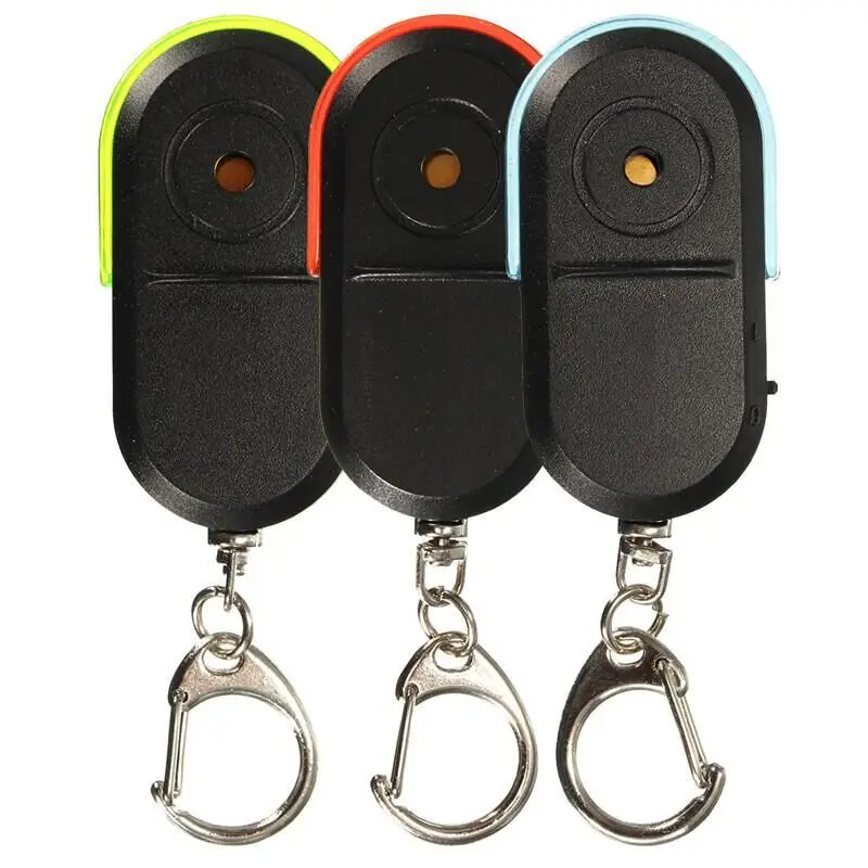 

Portable Size Old People Anti-Lost Alarm Key Finder Wireless Useful Whistle Sound LED Light Locator Finder Keychain