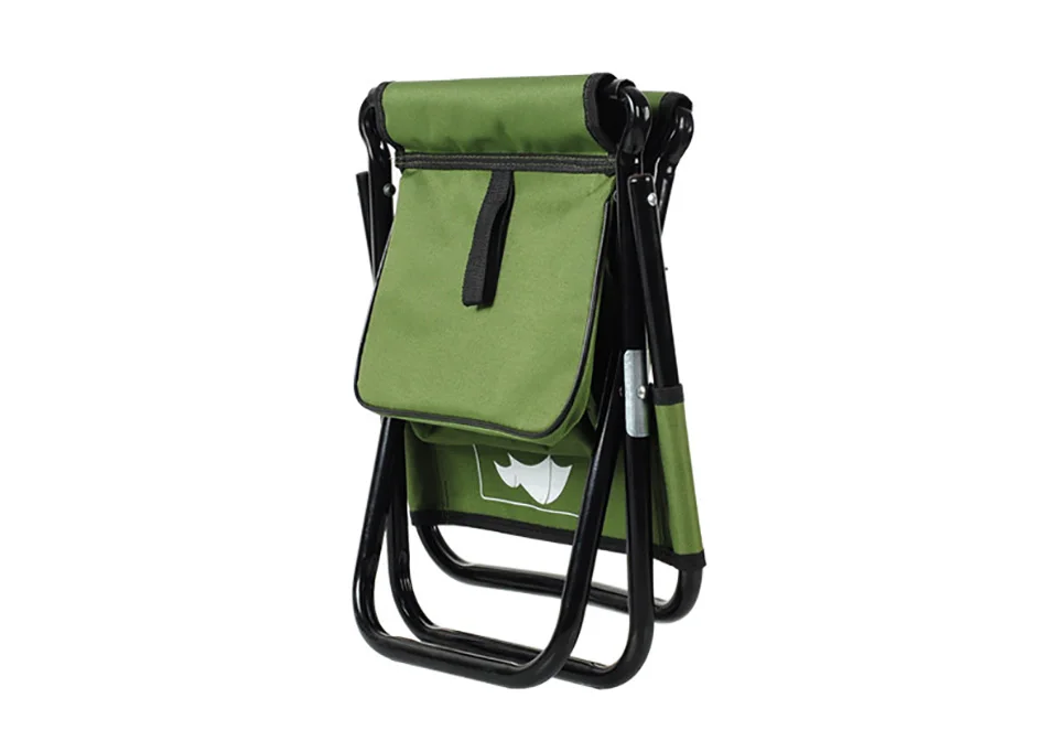 Складной рюкзак для спинного кресла, камуфляжная ткань Оксфорд и металлическая трубка, переносное рыболовное оборудование, рыболовная Сумка и стул