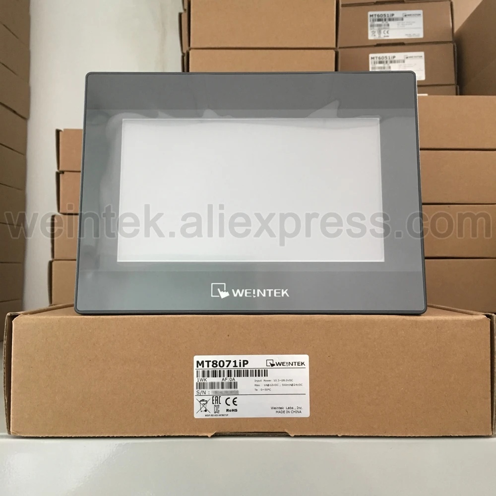 MT8071iP Weintek HMI 7 дюймов сенсорный экран Панель встроенный Ethernet (новый и оригинал) |