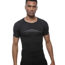 UABRAV Мужская футболка для спортзала с коротким рукавом, Компрессионные спортивные Джерси, колготки, быстросохнущая футболка для тренировок, тонкие футболки для фитнеса и бега