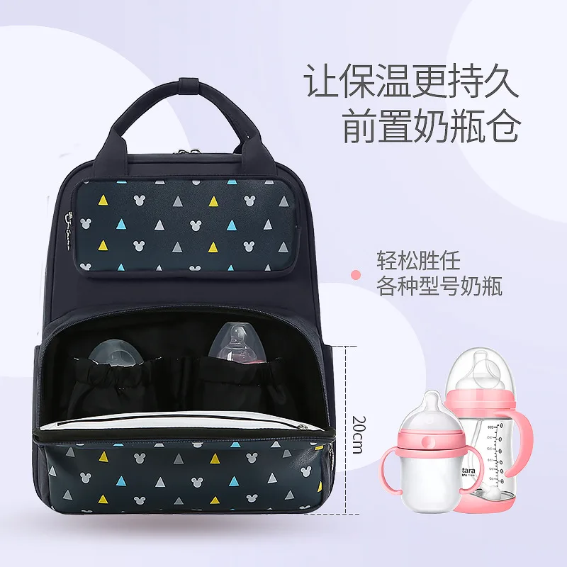 Disney Large Capacity Mummy Bag Baby Mickey Mouse Diaper Bag Travel Backpack Nursing Bags for Baby Mother Maternity Nappy Bags