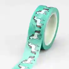 New 10M DIY Cute Kawaii Unicorn Japanese Washi Tape Decorative Adhesive Tape Masking Tape For Home Decoration Scrapbooking Diary cute kawaii lace adhesive washi tape flower decorative masking tape for home decoration photo album free shipping 3645