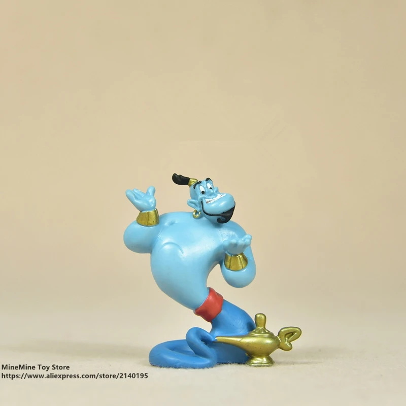 

ZXZ Aladdin magic lamp 7cm Action Figure Anime Mini doll Decoration PVC Collection Figurine Toys model for children gift