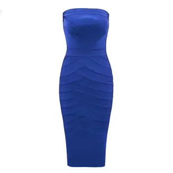 

2018 New Winter Bandage Dress Women Celebrity Sleeveless Strapless Sexy Night Out Party Dress Bodycon Women Vestidos Wholesale