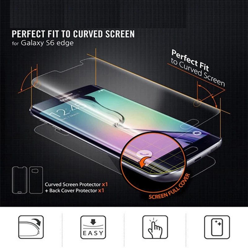 Защитная пленка YKSPACE 3D для Samsung Galaxy S6 edge Plus S7 S8 S9 S10 Note 8 7 FE 9|film for samsung|screen protector
