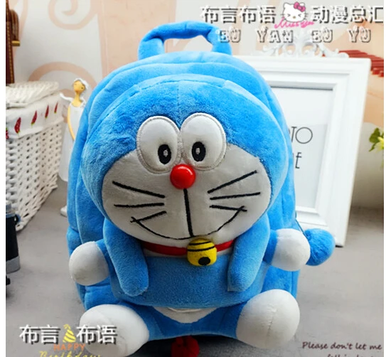Gift for baby 1pc 25cm stereo anime Doraemon plush doll cute cool children boy girl backpacks