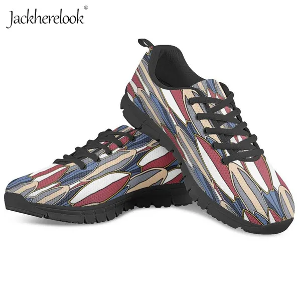 HX494BAQ Jackherelook/Новинка года, летняя женская повседневная обувь на плоской подошве, дышащая обувь для серфинга, кроссовки с 3D принтом, сетчатая обувь - Цвет: HX494BAQ