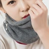 HLICYUM Women Cashmere Knit Ring Scarves 30cm Neck Warmer Solid Color Elastic Comfort False Collar Female Winter One Loop Scarf ► Photo 2/6