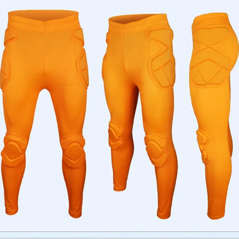 Мужские профессиональные футбольные Вратарские штаны EVA губки тонкие обтягивающие футбольные Вратарские спортивные тренировочные лосины