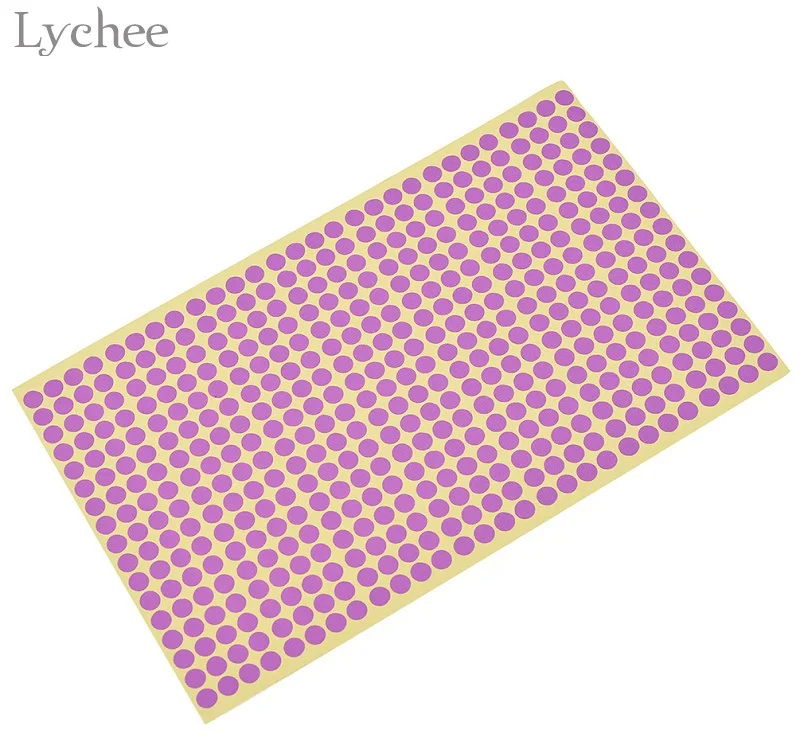 Lychee 1 лист круглое пятно цветные наклейки этикетки DIY ручной работы бумажное Ремесло Скрапбукинг украшения - Цвет: 5