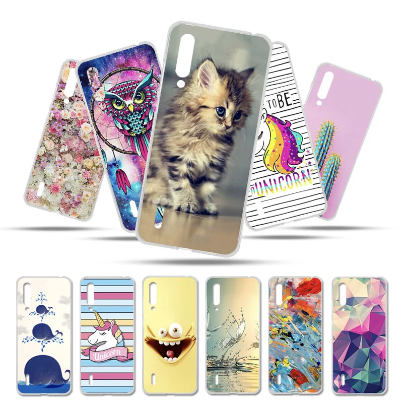 

Bolomboy Painted Case For Xiaomi Mi CC9 Case Silicone Soft TPU Cases For Xiaomi Mi A3 Lite Cover Wildflowers Cute Animal Bag