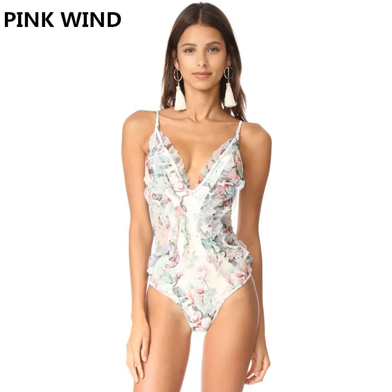 21 White Floral Ruffle One Piece Swimsuit Women Vintage Aliexpress 21 White Floral Ruffle One Piece Swimsuit Women Vintage Aliexpress