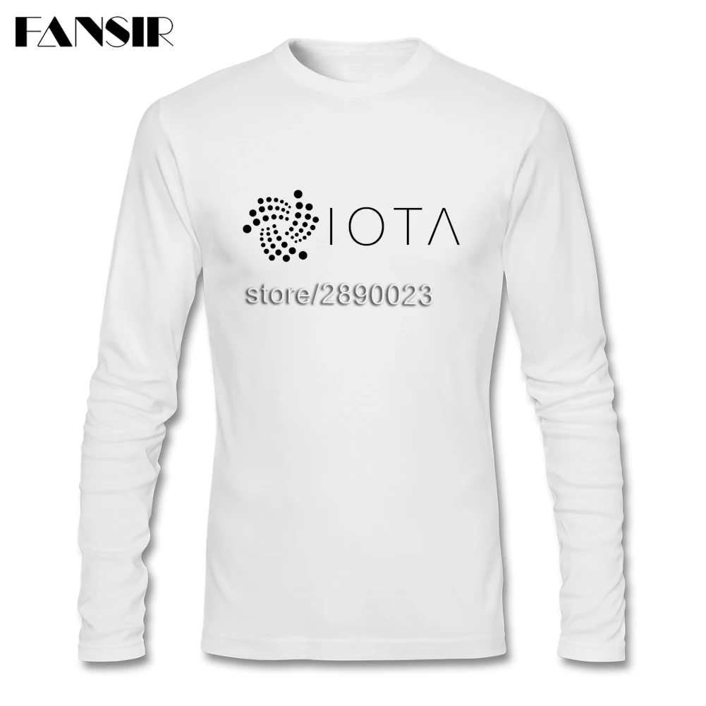 IOTA Cryptocurrency Tee Shirt For Men Round Neck Long Sleeve Cotton Casual Men T-shirt XXXL IOTA Cryptocurrency Tee Shirt For Men Round Neck Long Sleeve Cotton Casual Men T-shirt XXXL