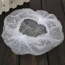 Полезная 100 шт./лот, одноразовая Круглая Шапочка для волос, сеточка для спа, безсолнечный спрей для загара, загар, инструмент для укладки волос, белый цвет