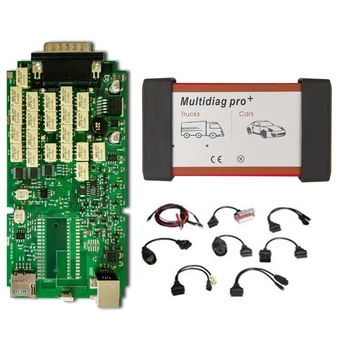

DHL free ship A++quality Single Green Board Multidiag Pro+VD TCS CDP Pro Without Bluetooth for Car&Truck +Full Set 8 car cables