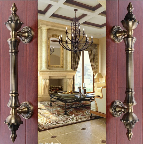 

Door shake handshandle european-style villa door shake handshandle archaize wooden door handle KD-8008-1500