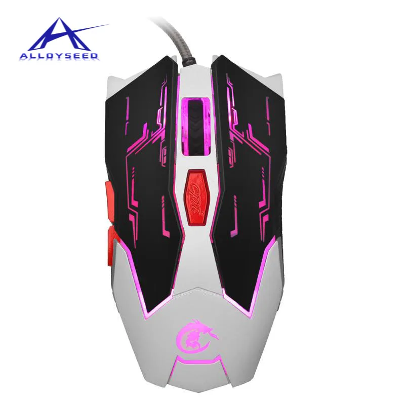 LED Backlit USB Wired Gaming Mouse 2500DPI 6 Buttons Computer Opitical Mouse For PC Mac Laptop Game LOL Dota