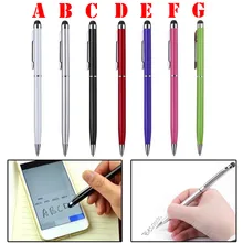Металлическая шариковая ручка, емкостный сенсорный экран, микрофибра, стилус, подарок для iPad, iPhone, школьные офисные принадлежности
