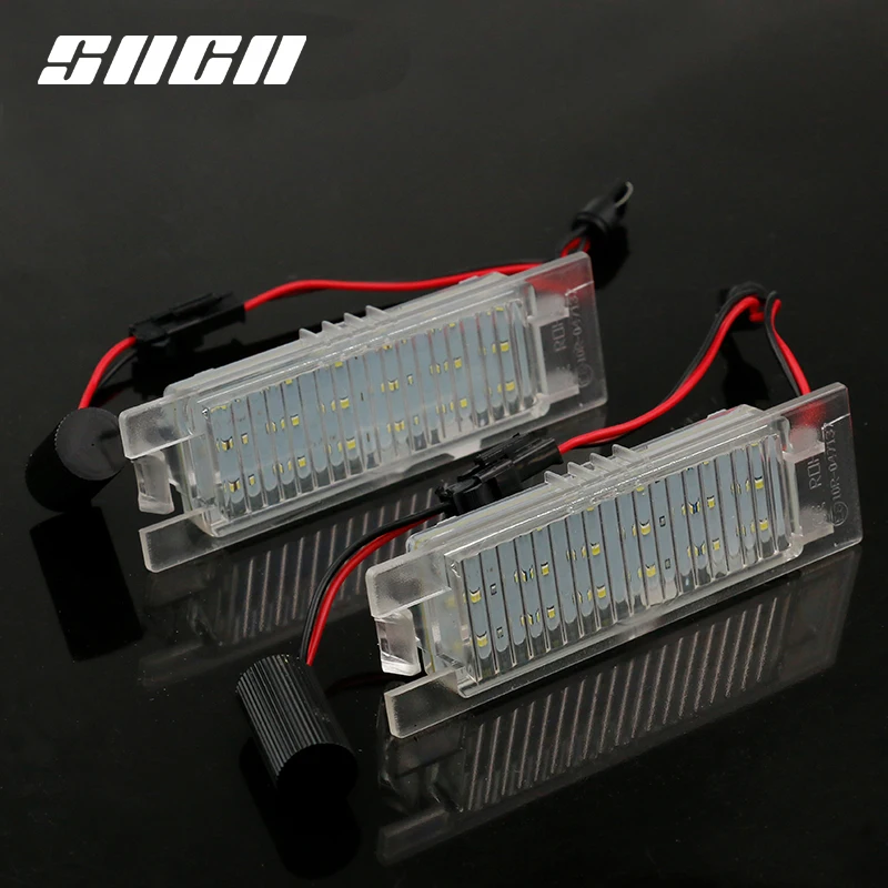 

SNCN 2pcs License Plate Light LED Car Rear Number Lamp Auto Bulbs For Vauxhall Opel Astra Corsa D Astra H Zafira B Canbus