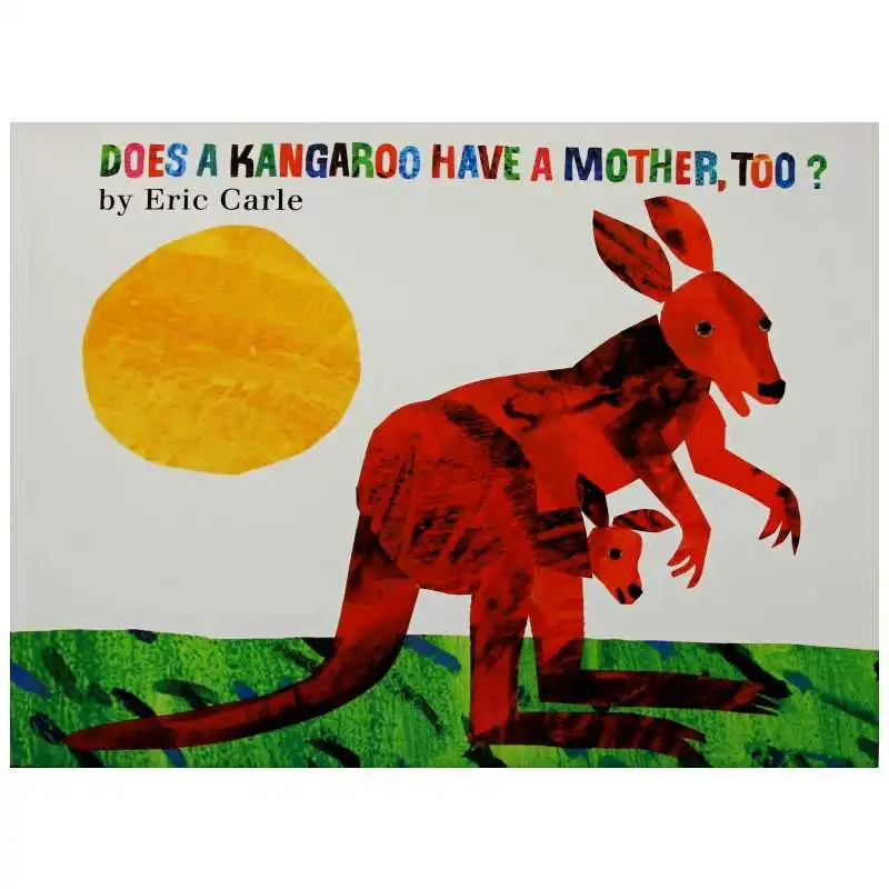Делает кенгуру есть мать, тоже? Эрик Карл образования английский иллюстрированная книга обучение карты История Книги для маленьких детей