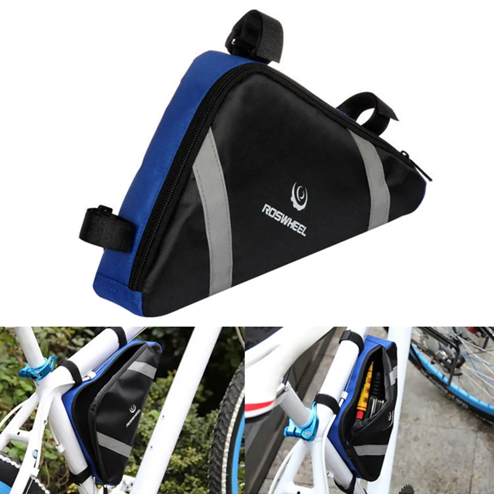 

ROSWHEEL Cycling Bike Triangle Bag Bicycle Storage Tool Bag 2.6L Durable Outdoor Sports MTB Mountain Road Bike Pannier Pouch Bag