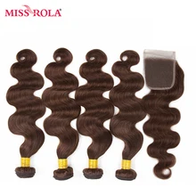 Miss Rola font b Hair b font Pre colored Ombre Mongolian Body Wave Non Remy 4