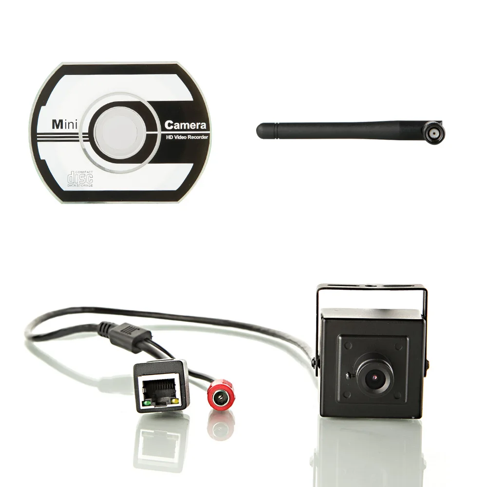 Супер Мини WiFi IP Корпусная видеокамера с самой маленькой 1.0MP Домашней Безопасности Cam& Max 720 P видео и ONVIF совместимая для сетевой записи