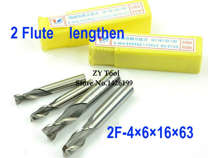 

Высококачественная внешняя фреза из быстрорежущей стали и алюминия, 5 шт., фреза с ЧПУ, 4*6*16*63 мм