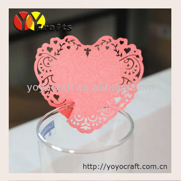 2019 NEW Laser cut heart wedding supply place cards for 