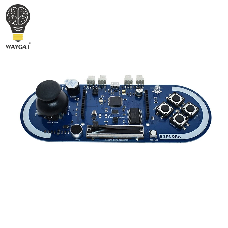 Atmega32u4 Esplora джойстик игровой программный модуль для Arduino IDE осциллятор микроконтроллер температурный светильник датчик плата кабель