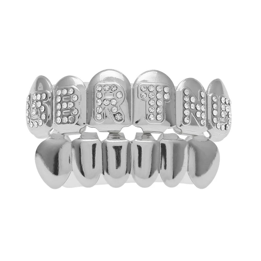 Украшения для тела Grillz Teeth мужчин и женщин ювелирные изделия в стиле хип хоп с