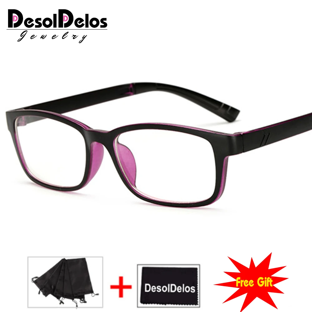 

Retro Rectangle Eyeglasses Optical Frames Clear Lens Black Blue Glasses Leopard Square Eyewear Spectacle Frames For Women Men