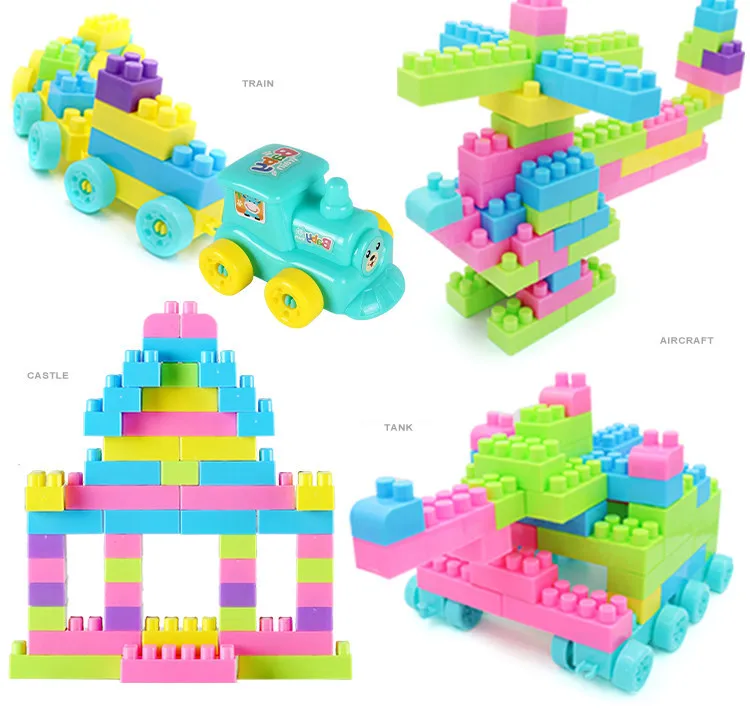 

100pcs Train Compatible Legoings Building Blocks Bricks Christmas Toys Blocks Figures Toys for Children Educational Gift DIY