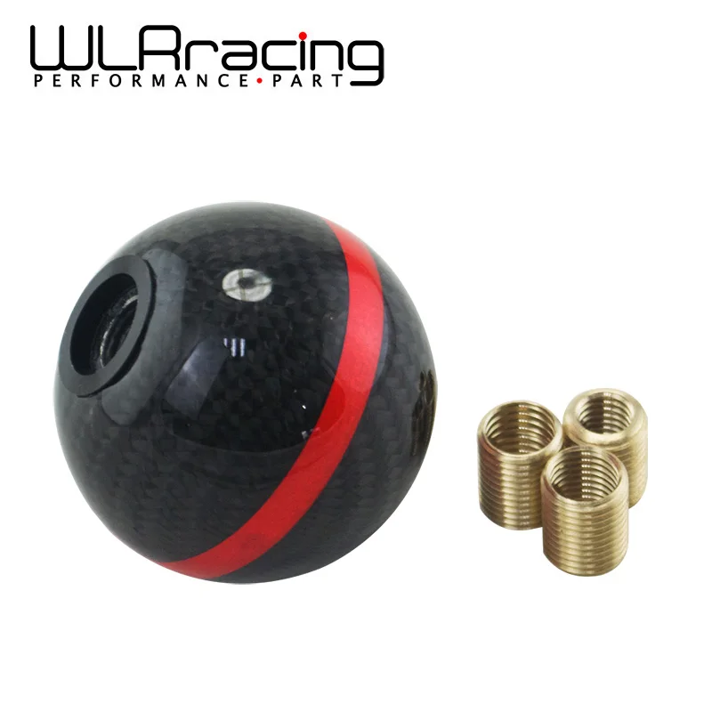 WLR RACING Real Carbon Fiber Gear Shift Knob Manual Automatic Spherical
