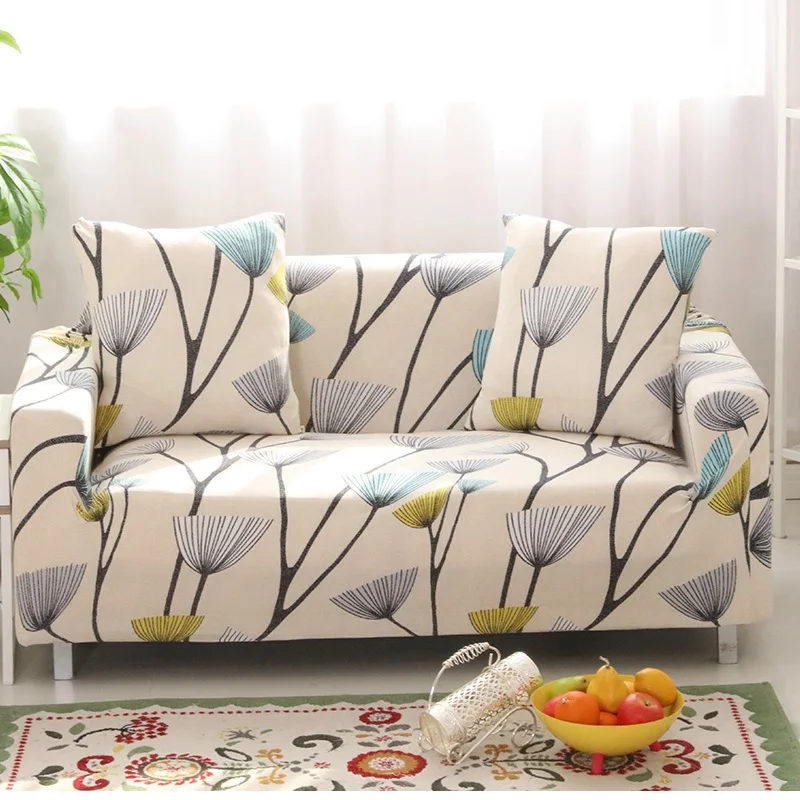 

Dandelion Printing Stretch Sofa Cover Elastic Couch Cover Loveseat Chair L style Sofa Case For Living Room Home Decor 15 Styles
