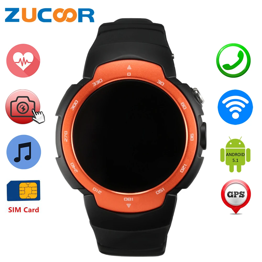

3G Smart Watch Phone Heart Rate Z9 Android Phone Bluetooth Reloj Inteligente 360*360 Pixels Camera Mp3 Mp4 Player FM/GPS/WIFI