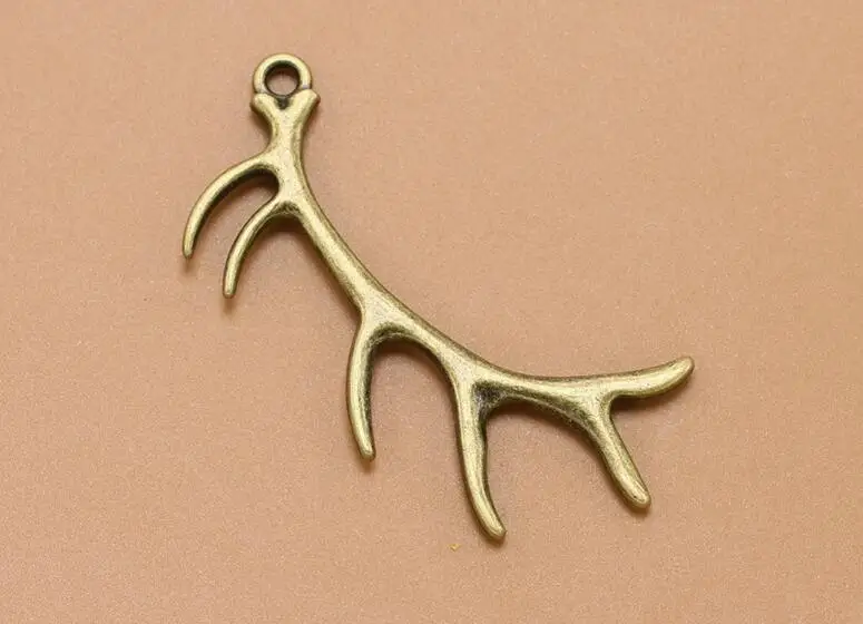 

30 шт. античный серебряный тон/античная бронза голова оленя/соединитель оленя подвеска для браслета, DIY аксессуары для изготовления ювелирных изделий