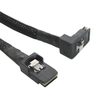 

10pcs/lot Cablecc 1M SFF 8087 Mini SAS 4i 36 Pin to 36pin Right 90 Degree Angled Cable