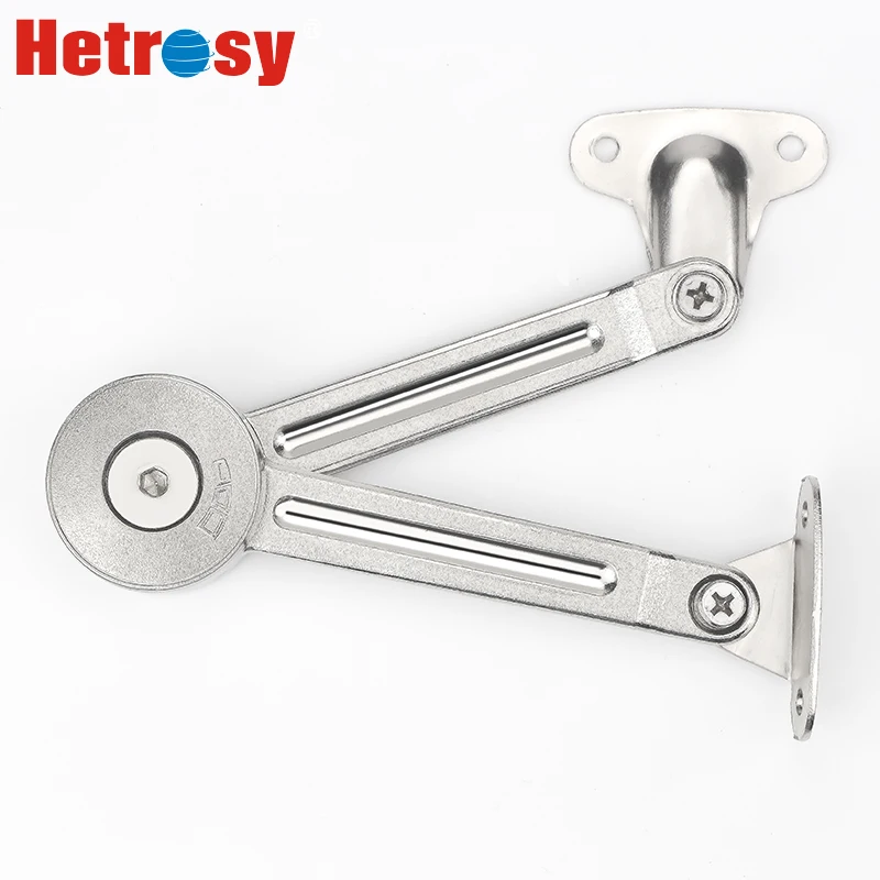 Hetrosy Hydraulic Hinge Adjustable Lid Stay Flap door Fittings Lift Up Stay Randomly Stop