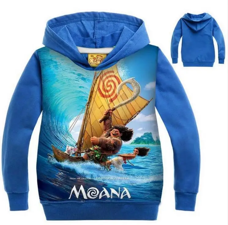 

2019 Newest children coat kids Moana Clothing Hoodies Girls Spring Autumn Sweater Long Sleeve Outwear Boys Clothes jacket