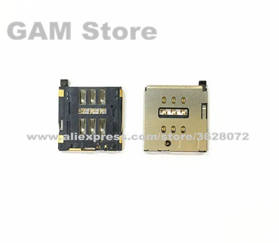 Для iPhone 4 4S 5 5S 5C 6 6G 6Plus 7 7Plus 8 8Plus X XS слот для sim-карты ридер гнездо Micro SIM держатель запасной отсек